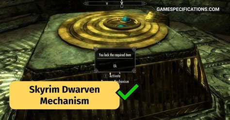 how to activate dwarven mechanism|skyrim mzinchaleft required item.